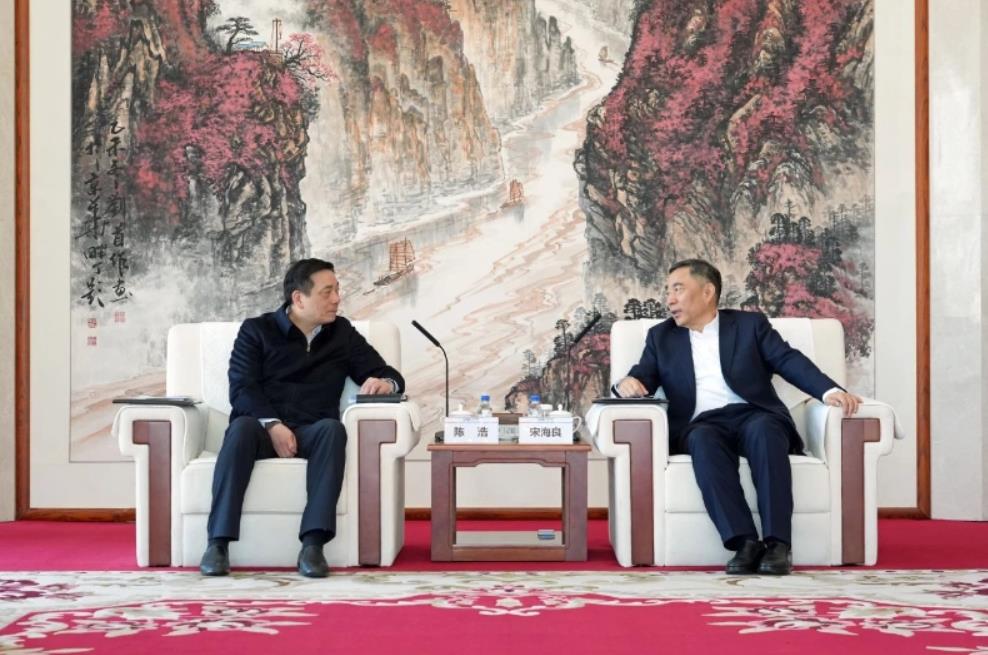 中國能建黨委書記、董事長宋海良與湖州市委書記陳浩會(huì)談
